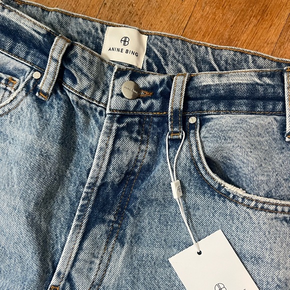 NWT Anine Bing Gavin Jean in Blue Reservoir - Picture 5 of 7